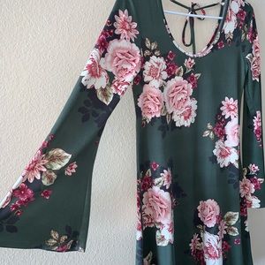 Floral Juniors Mini Dress